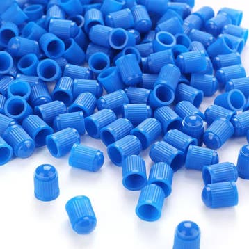 TT-products ventieldoppen plastic 100 stuks blauw, Ophalen of Verzenden, Nieuw