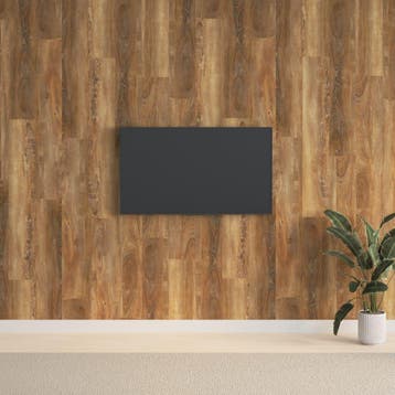 vidaXL Wandpanelen houtlook 2,06 m² PVC bruin, Doe-het-zelf en Verbouw, Verzenden, Nieuw