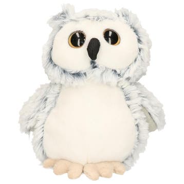 Uil knuffel grijs - zachte pluche - 17 cm zittend, Kinderen en Baby's, Verzenden, Nieuw