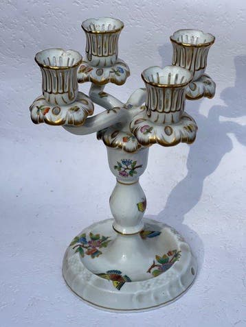Herend - Kaarsenhouder - Porselein - Vierarmige kandelaar