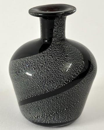Vasetto Vintage Murano - Anni 60 - Vaas - Donker robijnrood