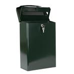 B32 Brievenbus Groen Brievenbussen Brievenbussen aluminium, Tuin en Terras, Verzenden, Nieuw, Aluminium, Wandbrievenbus