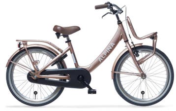 Alpina Clubb meisjesfiets met voordrager 22 Rose Gold Matt, Verzenden, Nieuw