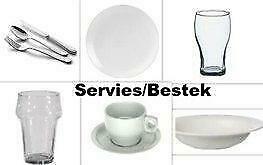 servies glaswerk bestek, Gebruikt, Overige