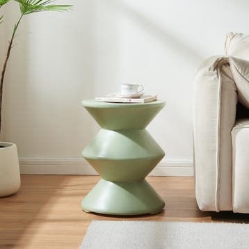Bijzettafel Kyppeslo rond 47x37 cm mintgroen [en.casa], Huis en Inrichting, Tafels | Bijzettafels, Verzenden, Nieuw