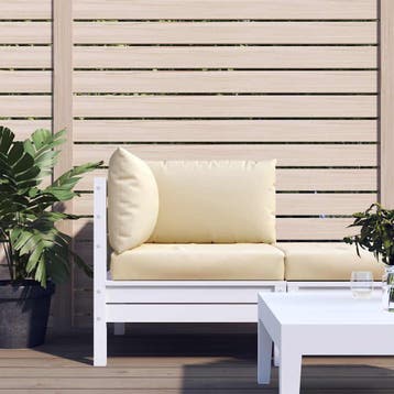 vidaXL Palletkussens 3 st oxford stof beige, Verzenden, Nieuw, Beige