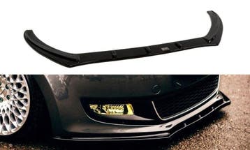 Voorspoiler VW Polo 6R Maxton Glans Zwart, Ophalen of Verzenden, Nieuw