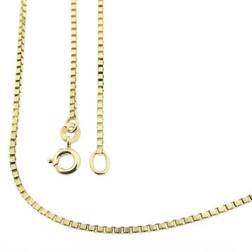 Lange gouden Venetiaanse schakelketting, Ophalen of Verzenden, Gebruikt, Goud, Goud