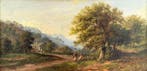 W Smith. (XlX) - Two figures conversing in a landscape. No
