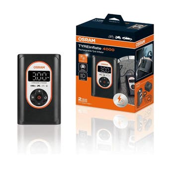 OSRAM TYREinflate 4000, oplaadbare en draadloze bandenpom..., Verzenden, Nieuw