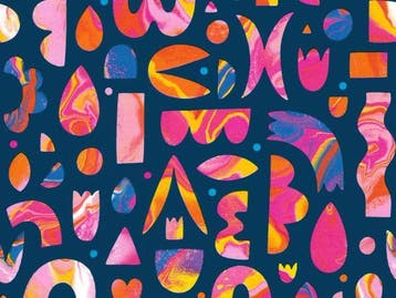 cadeaupapier op rol Lava Shapes Multicolor 30 cm –, Ophalen of Verzenden, Nieuw, Overige typen