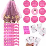 Bride to Be set met sjerp en buttons roze en wit 14-delig, Verzenden, Nieuw, Feestartikel, Geboorte of Huwelijk