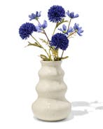 HEMA Vaas 16x24cm keramiek blob spikkel wit, Verzenden, Nieuw, Wit