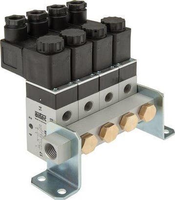 Manifold 3-Stations 3/2 5/2 5/3-weg Airtec M05/P05, Verzenden, Nieuw