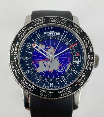 Fortis - B-47 Worldtimer GMT - 674.21.11 K - Heren -, Nieuw
