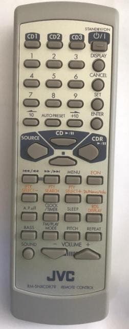 Afstandsbediening Jvc rm-snxcdr7r nx-cdr7r, Audio, Tv en Foto, Afstandsbedieningen, Origineel, Nieuw, Ophalen of Verzenden