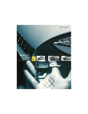 2002 RENAULT CLIO CHICANE BROCHURE NEDERLANDS, Nieuw, Renault, Author