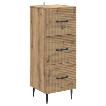 vidaXL Ladenkast Artisanaal eiken 33 x 34,5 x 89,5 cm, Verzenden, Nieuw
