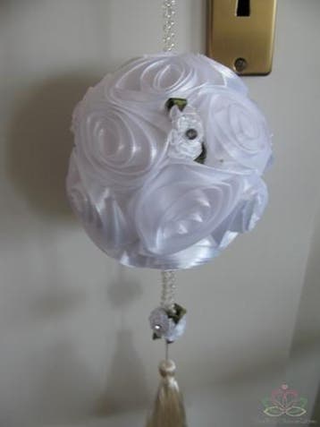 Pomander Satijnroosbal Wit, Ophalen of Verzenden, Nieuw