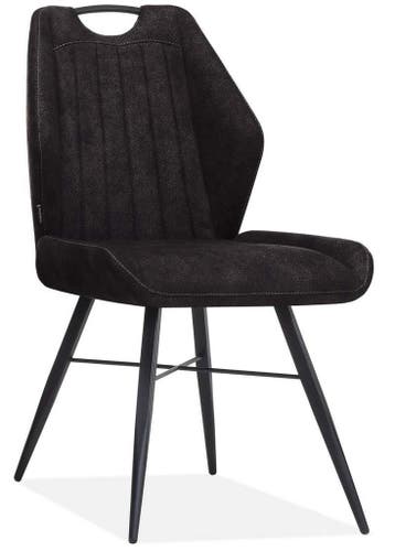 Eetkamerstoel Torro - eetkamerstoelen - Antraciet, Nieuw, Stof