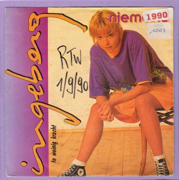 Ingeborg – Niemand / Te Weinig Kracht (7-Vinyl-Single), Ophalen of Verzenden, Nieuw in verpakking