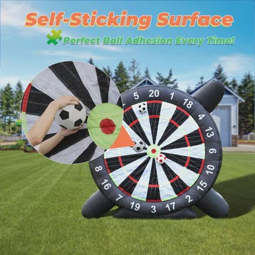 Gigantisch Opblaasbaar Voetbal Darts Bord - 3 Meter Hoog - I, Verzenden, Nieuw