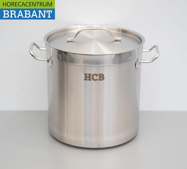HCB RVS Soeppan Kookpan Pan Inductie 26 x 26 cm 12 liter, Zakelijke goederen, Horeca | Keukenapparatuur, Nieuw in verpakking, Ophalen of Verzenden