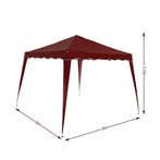 Vouwbare Partytent Capri 3x3m Wijnrood (3x3 meter), Verzenden, Nieuw, 2 meter of meer, Partytent