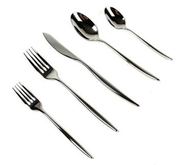 Bestekset voor 12 personen (60) - Fluire Set - 18/10