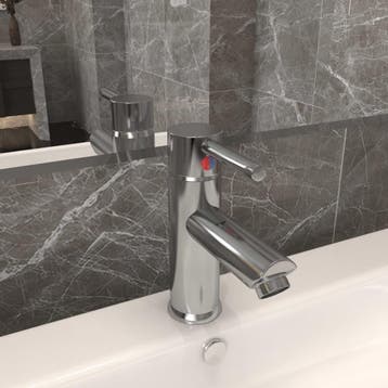 vidaXL Wastafelkraan 130x176 mm zilverkleurig, Doe-het-zelf en Verbouw, Verzenden, Nieuw