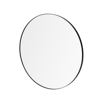 Blomus Rim Wandspiegel Zwart Glas Helder Ø80cm 66933 -, Minder dan 50 cm, Ophalen of Verzenden, Zo goed als nieuw, Minder dan 100 cm
