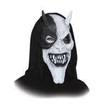 Horror masker duivel zwart/wit - Halloween maskers, Verzenden, Nieuw