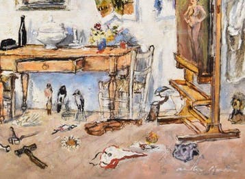 Walter Piacesi (1929-2022) - Parete dello studio e varie