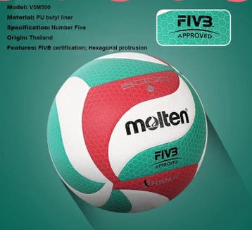 Volleybal Maat 5 – Premium PU Wedstrijdbal Indoor, Verzenden, Nieuw