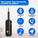 Bluetooth Receiver BT 5.0 - 3.5MM AUX - Bluetooth Ontvanger, Ophalen of Verzenden, Zo goed als nieuw