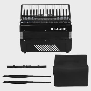 HK LADE Professionele Bayan Accordeon - Zwart, 34 Toetsen, 6, Muziek en Instrumenten, Accordeons, Verzenden, Nieuw