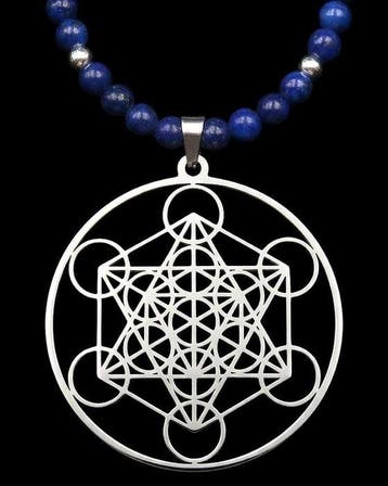 Lapis lazuli - Metatron-schild - Bovenste Engel - Volledige