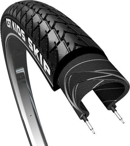 Buitenband CST Skip Kids 24 x 1.75 / 47-507mm - Zwart-Refle, Fietsen en Brommers, Fietsonderdelen, Nieuw, Verzenden