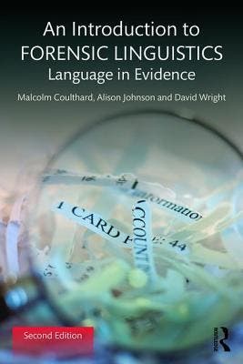 An Introduction To Forensic Linguistics |  | Nieuw, Boeken, Ophalen of Verzenden, Nieuw