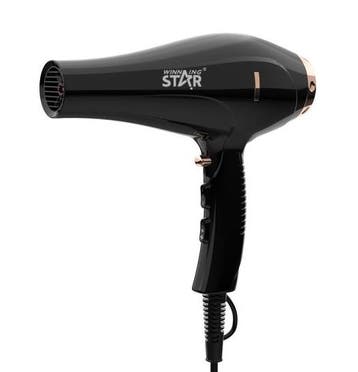 Winning Star Haardroger 2000w  Fohn Ac5413 Zwart, Ophalen of Verzenden, Nieuw