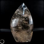 Zeldzaam natuurlijk transparant rookkwarts kristal Vlam-, Verzamelen, Mineralen en Fossielen