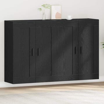 vidaXL Wandkast 2 st Artisan Eiken 69,5 x 34 x 90 cm Bewerkt, Minder dan 50 cm, Verzenden, Nieuw, Minder dan 100 cm