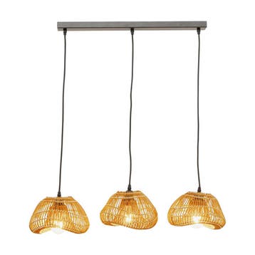 *WOONWINKEL* Eettafel Hanglamp Wabi Sabi Rotan, Verzenden, Nieuw