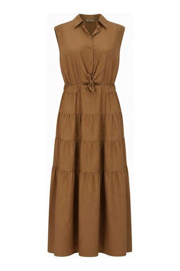 Accentil Jurk in maat 44 Beige, Accentil, Verzenden, Zo goed als nieuw, Beige