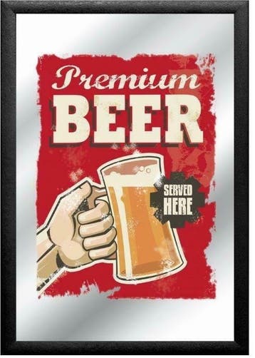 Premium beer spiegel, Verzenden, Nieuw