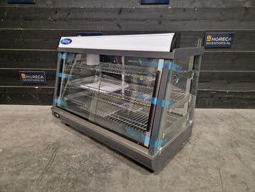Warmhoudvitrine | Maxima | 136 L | 91,5 cm | 3 niveaus |, Nieuw in verpakking, RVS Meubilair