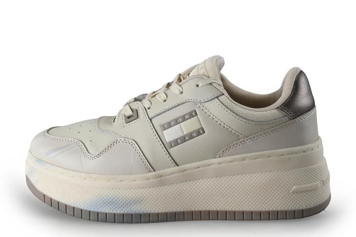 Tommy Jeans Sneakers in maat 38 Wit, Kleding | Dames, Schoenen, Wit, Zo goed als nieuw, Sneakers of Gympen, Verzenden