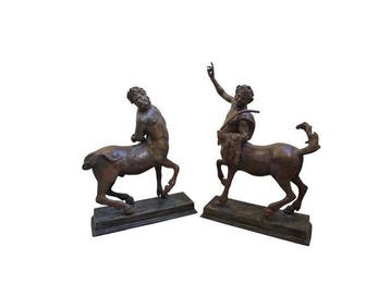 sculptuur, Centauri Furietti - 45 cm - Gepatineerd brons