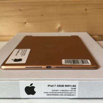 Apple iPad 7 goud 32GB 10.2 WiFi (4G) + garantie, Nieuw