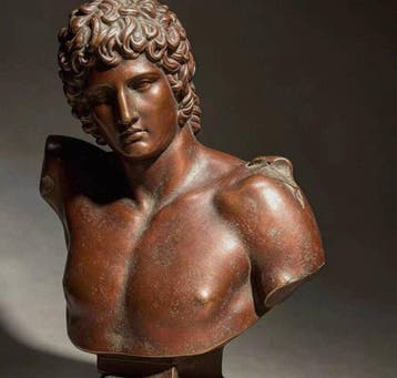 Decoratief ornament - Buste van Antinous